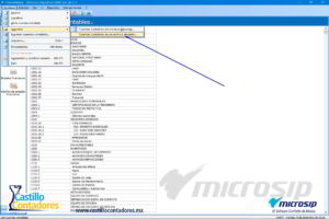 como cargar mi catálogo de cuentas en microsip. 5a