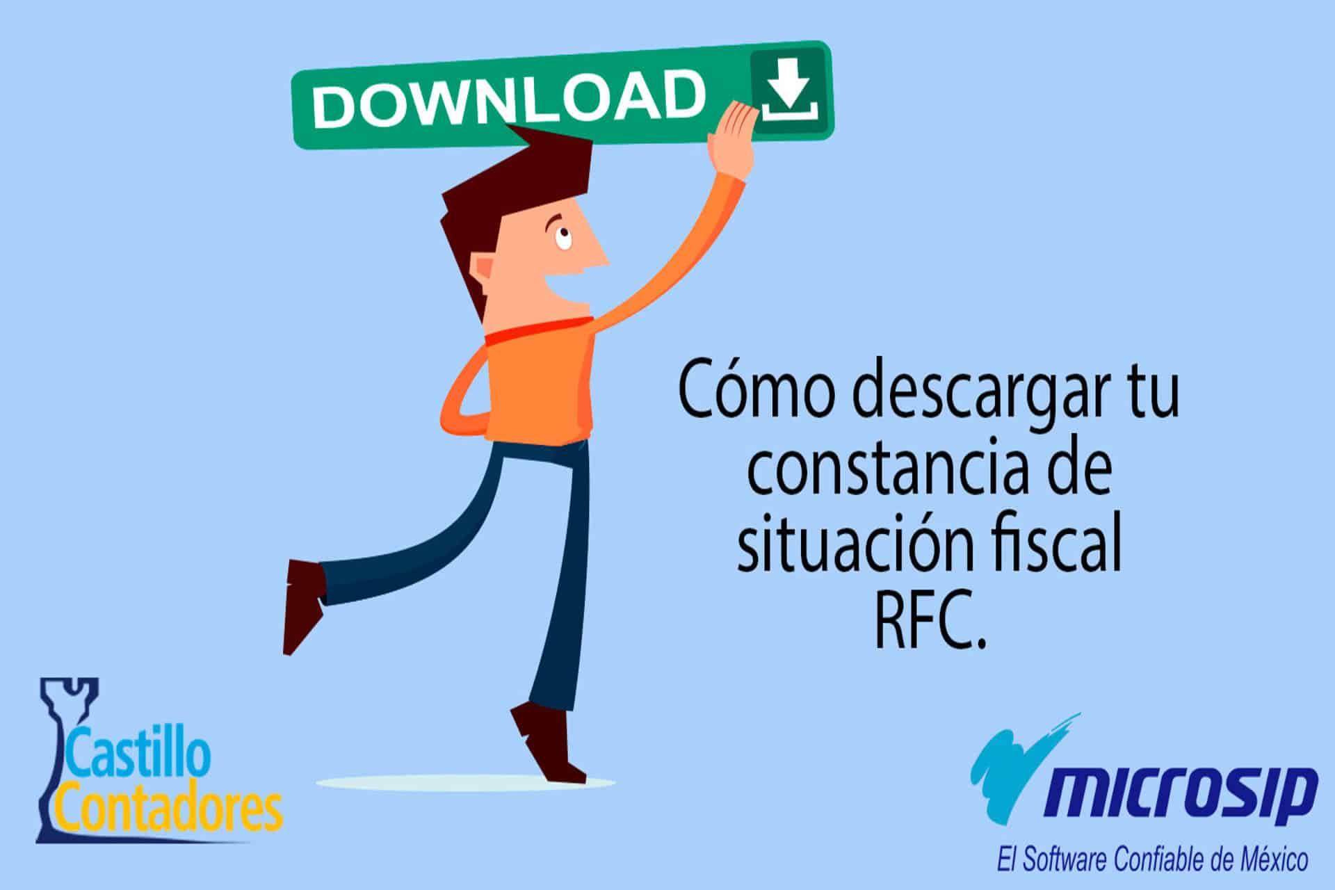 Descarga constancia de situación fiscal. RFC. Castillo Contadores.